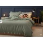 ETEHOMETEX %100 Doğal Pamuk Çift Kişilik Fırfırlı Nevresim Seti 200x220 cm YEŞİL 8696474232033